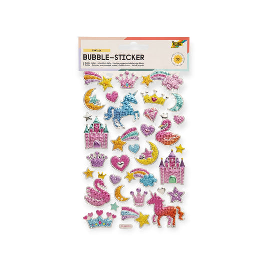 FOLIA Bubble-Sticker 14x21cm Fantasy - Siliblu Boutique & Atelier