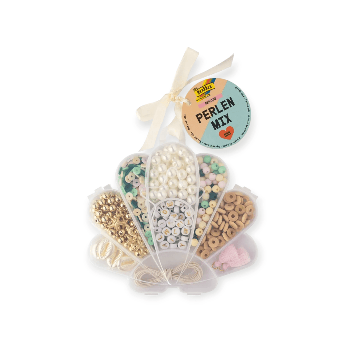 FOLIA Perlen Mix 32020 Seaside 535 Teile - Siliblu Boutique &amp; Atelier