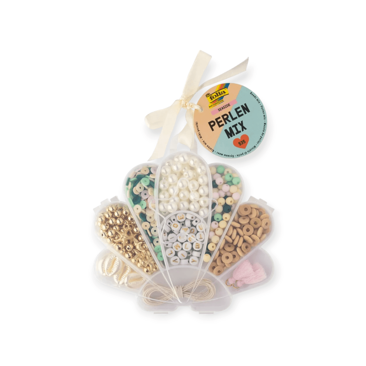 FOLIA Perlen Mix 32020 Seaside 535 Teile - Siliblu Boutique & Atelier