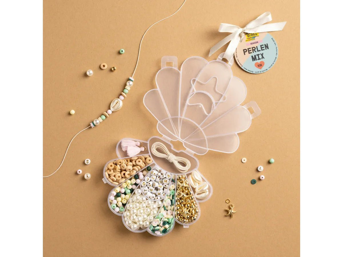 FOLIA Perlen Mix 32020 Seaside 535 Teile - Siliblu Boutique &amp; Atelier