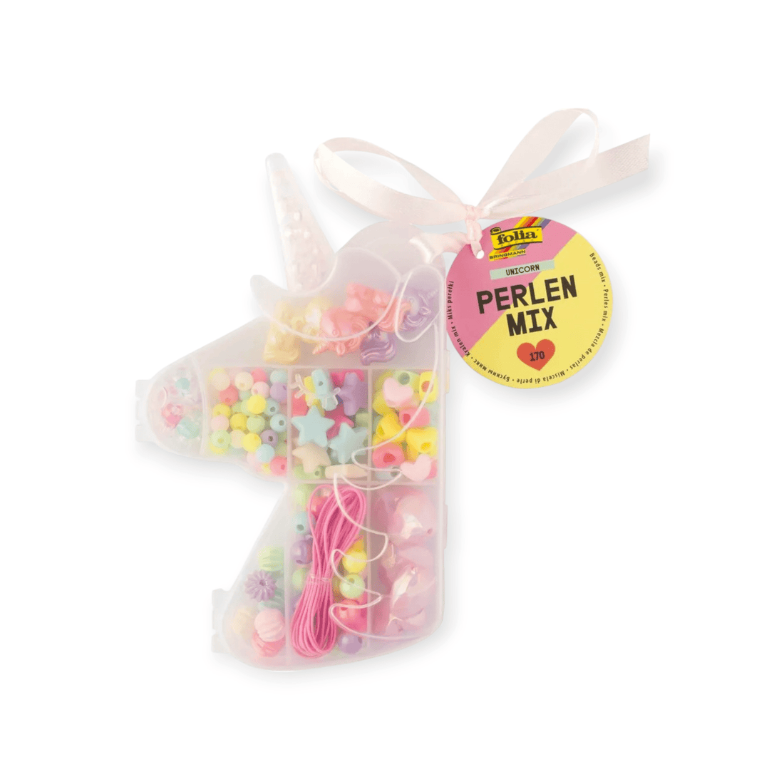 FOLIA Perlen Mix 32021 Unicorn 170 Teile - Siliblu Boutique &amp; Atelier