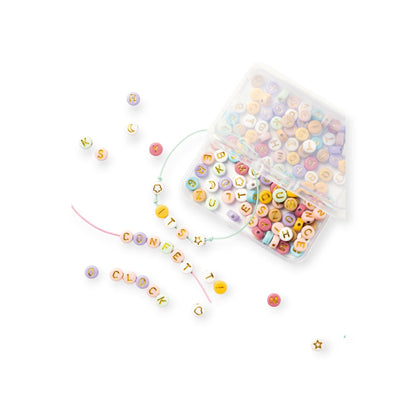 FOLIA Perlen Mix Buchstaben Pastell - Siliblu Boutique &amp; Atelier