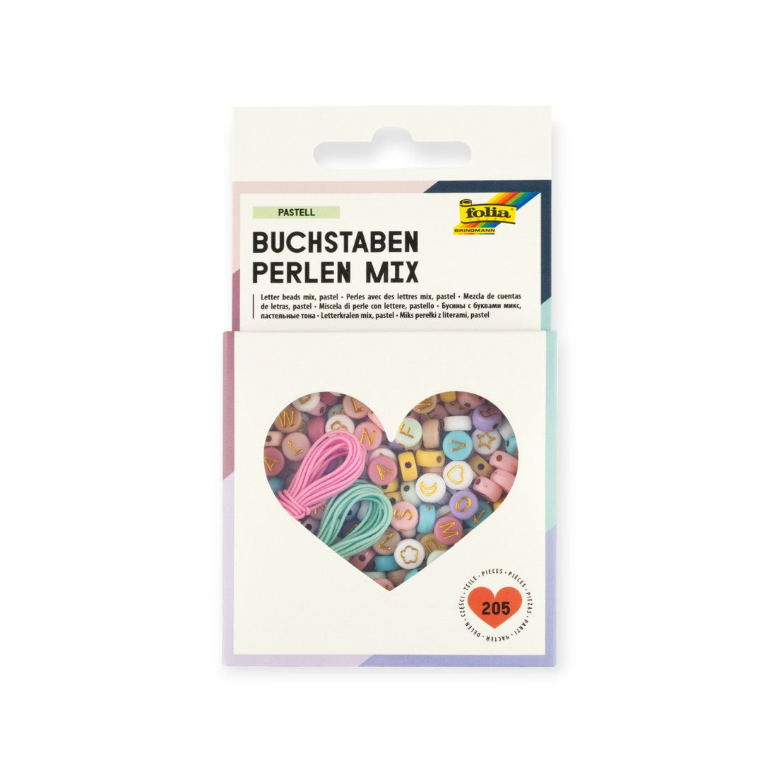 FOLIA Perlen Mix Buchstaben Pastell - Siliblu Boutique &amp; Atelier
