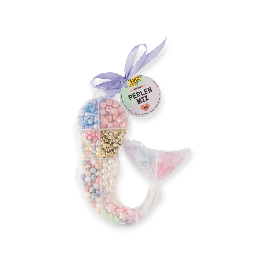 FOLIA Perlen Mix Meerjungsfrau 240 Teile - Siliblu Boutique &amp; Atelier