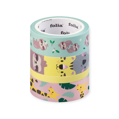 FOLIA Washi Tape Set Wildlife - Siliblu Boutique &amp; Atelier