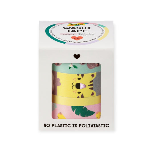 FOLIA Washi Tape Set Wildlife - Siliblu Boutique & Atelier