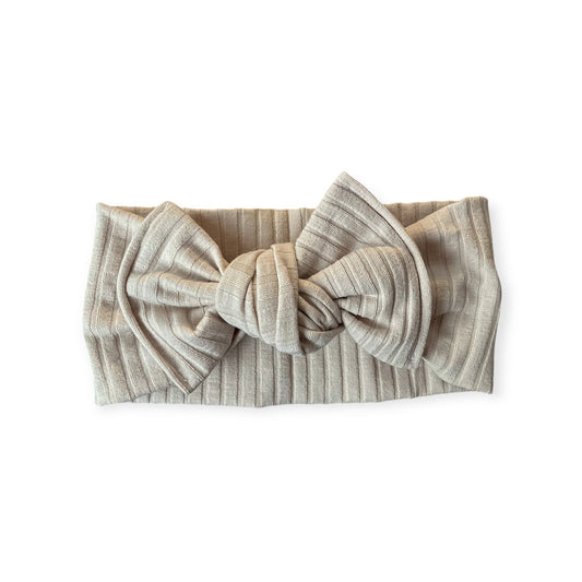 Headband RIB Dunkles Beige - Siliblu Boutique & Atelier