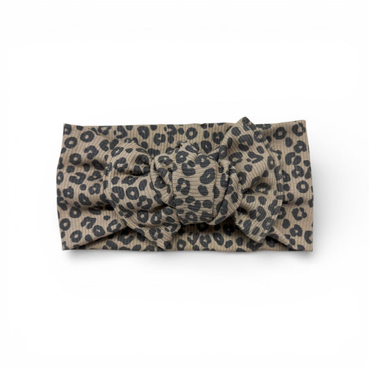Headband RIB "Leo dark beige" - Siliblu Boutique & Atelier