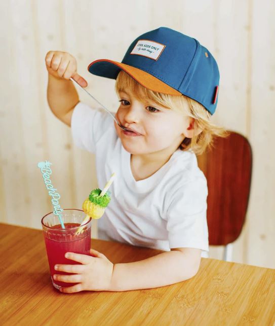 hello hossy Cap "Mini Duck Blue" - Petrol - Siliblu Boutique &amp; Atelier