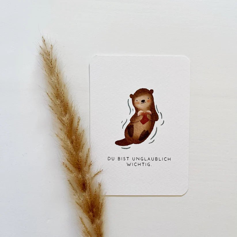 Karte - Du bist unglaublich wichtig. - Siliblu Boutique &amp; Atelier