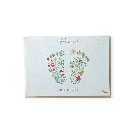 Karte - Hurra! Du bist da! - Siliblu Boutique & Atelier
