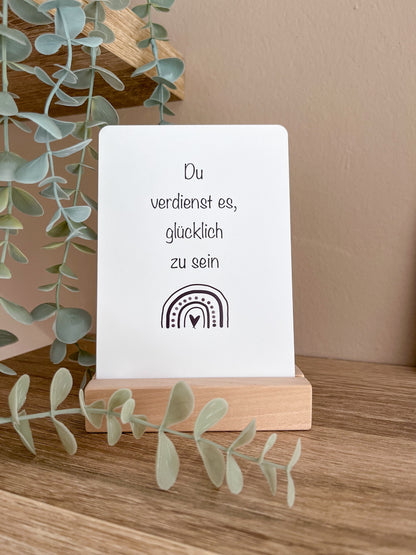 Kartenhalter aus Holz - Siliblu Boutique &amp; Atelier