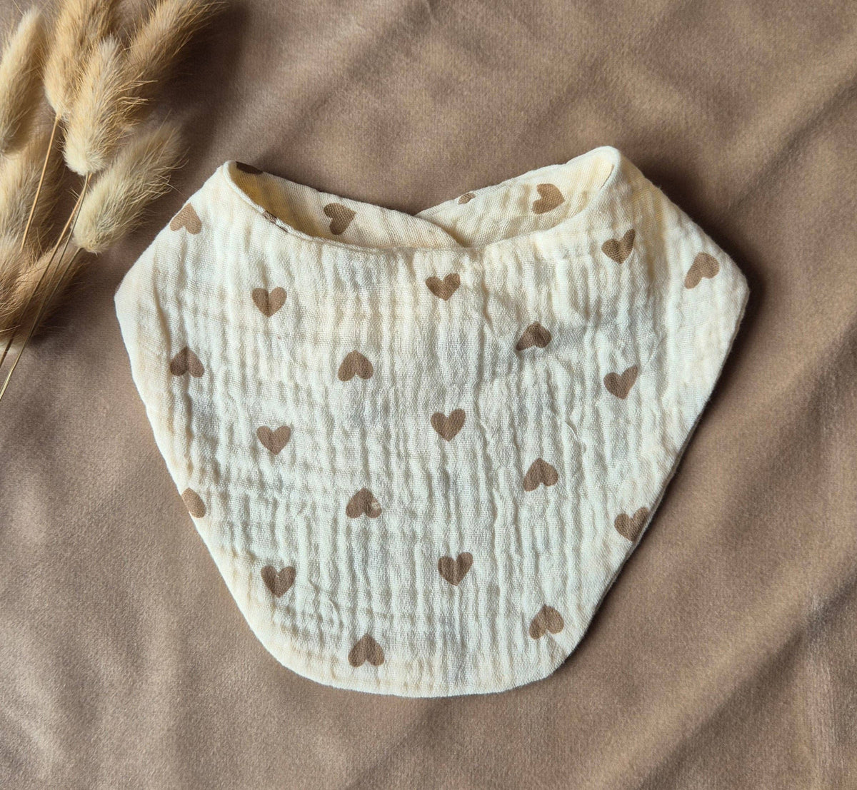 Lätzchen mit Druckknöpfen- Herz - Siliblu Boutique & Atelier