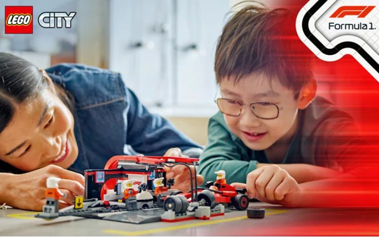 LEGO City - F1 Boxenstopp mit Boxencrew und Ferrari Flitzer 322tlg - Siliblu Boutique & Atelier