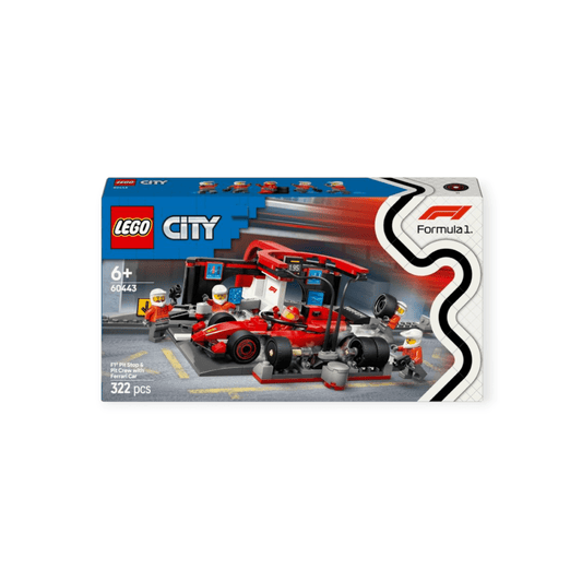 LEGO City - F1 Boxenstopp mit Boxencrew und Ferrari Flitzer 322tlg - Siliblu Boutique & Atelier