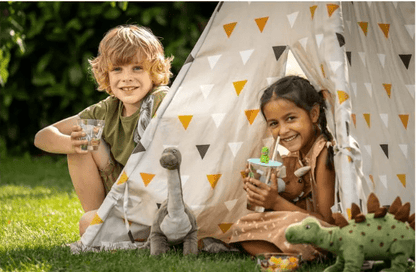 Leonardo Kindertrinkglas Avventura 215 ml, 3 - teilig, Dinosaurier - Siliblu Boutique &amp; Atelier