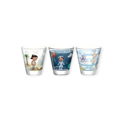Leonardo Kindertrinkglas Avventura 215 ml, 6 Stück, Assortiert - Siliblu Boutique &amp; Atelier