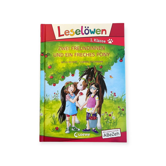 Leselöwen 1. Klasse - Zwei Freundinnen und ein freches Pony (Großbuchstabenausgabe) - Siliblu Boutique & Atelier