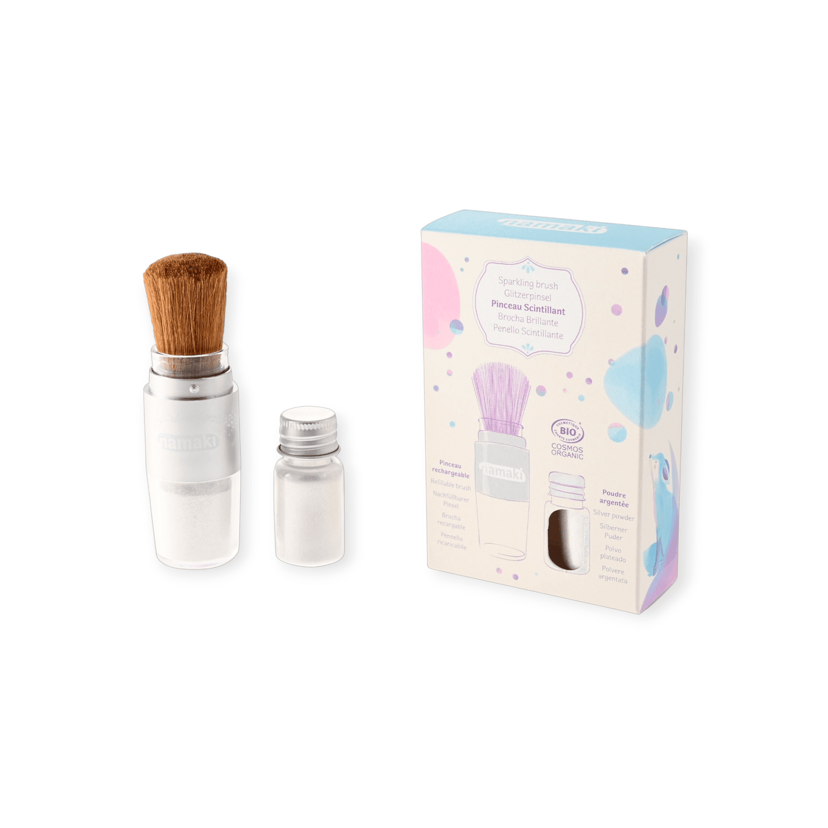 Magical Brush &amp; Sparkling Powder "Silber" - Siliblu Boutique &amp; Atelier
