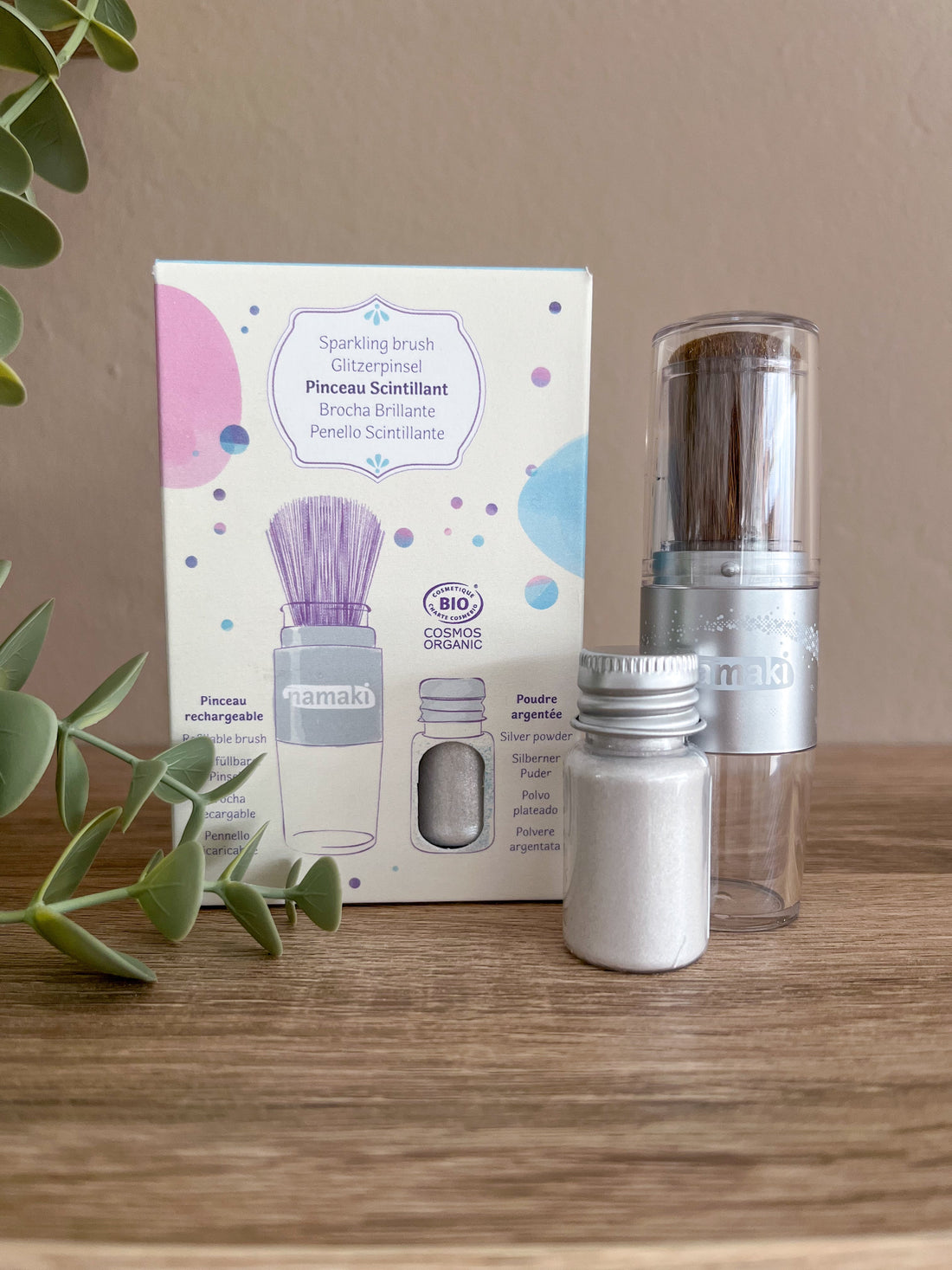 Magical Brush &amp; Sparkling Powder "Silber" - Siliblu Boutique &amp; Atelier