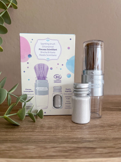 Magical Brush &amp; Sparkling Powder "Silber" - Siliblu Boutique &amp; Atelier
