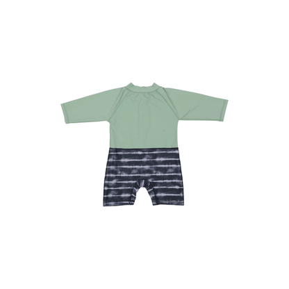 MALIA Baby Badeanzug "Mint &amp; Black Stone" - Siliblu Boutique &amp; Atelier