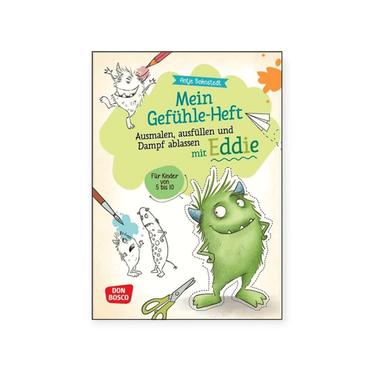 Mein Gefühle - Heft. Ausmalen, Ausfüllen und Dampf ablassen mit Eddie - Siliblu Boutique & Atelier