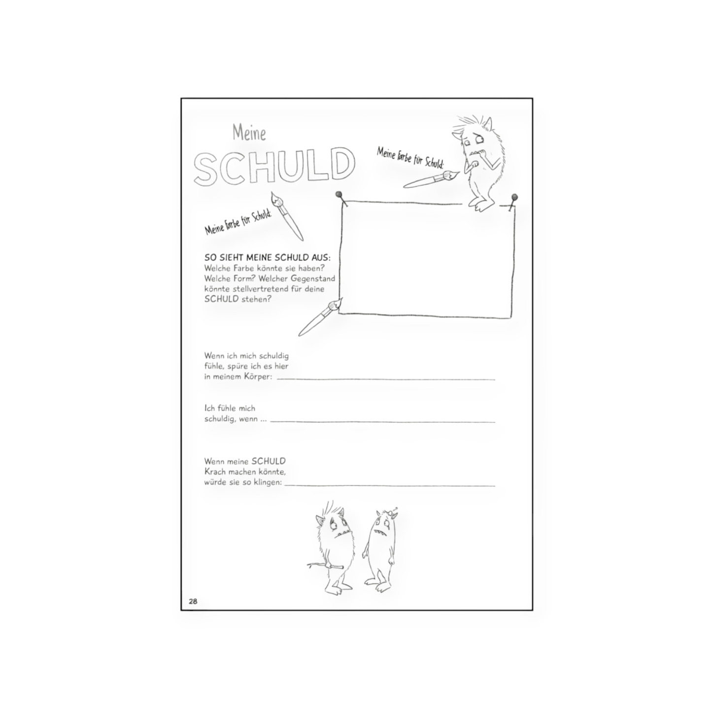 Mein Gefühle - Heft. Ausmalen, Ausfüllen und Dampf ablassen mit Eddie - Siliblu Boutique & Atelier