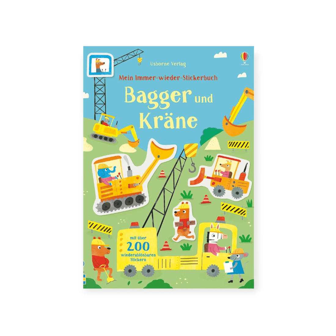 Mein Immer - wieder - Stickerbuch: Bagger und Kräne - Siliblu Boutique &amp; Atelier