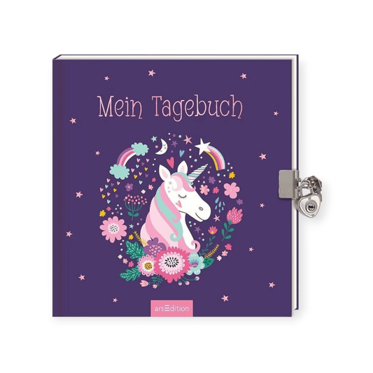 Mein Tagebuch - Einhorn (mit Herzschloss) - Siliblu Boutique & Atelier