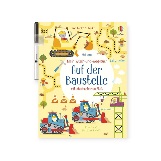 Mein Wisch - und - weg - Buch: Auf der Baustelle - Siliblu Boutique & Atelier