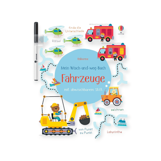 Mein Wisch - und - weg - Buch: Fahrzeuge - Siliblu Boutique & Atelier