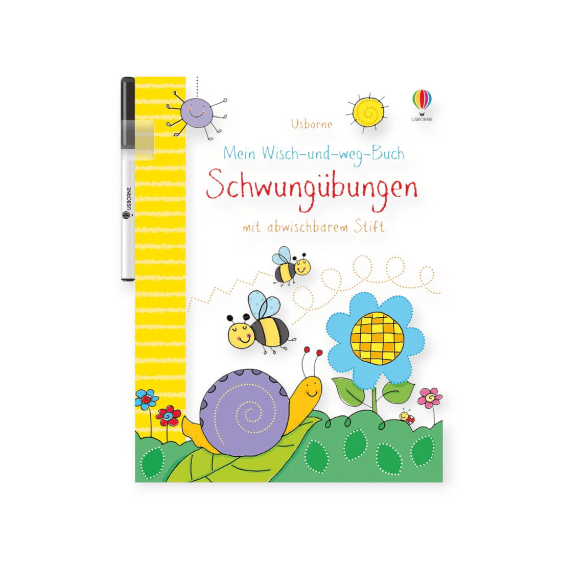 Mein Wisch - und - weg - Buch: Schwungübungen - Siliblu Boutique &amp; Atelier