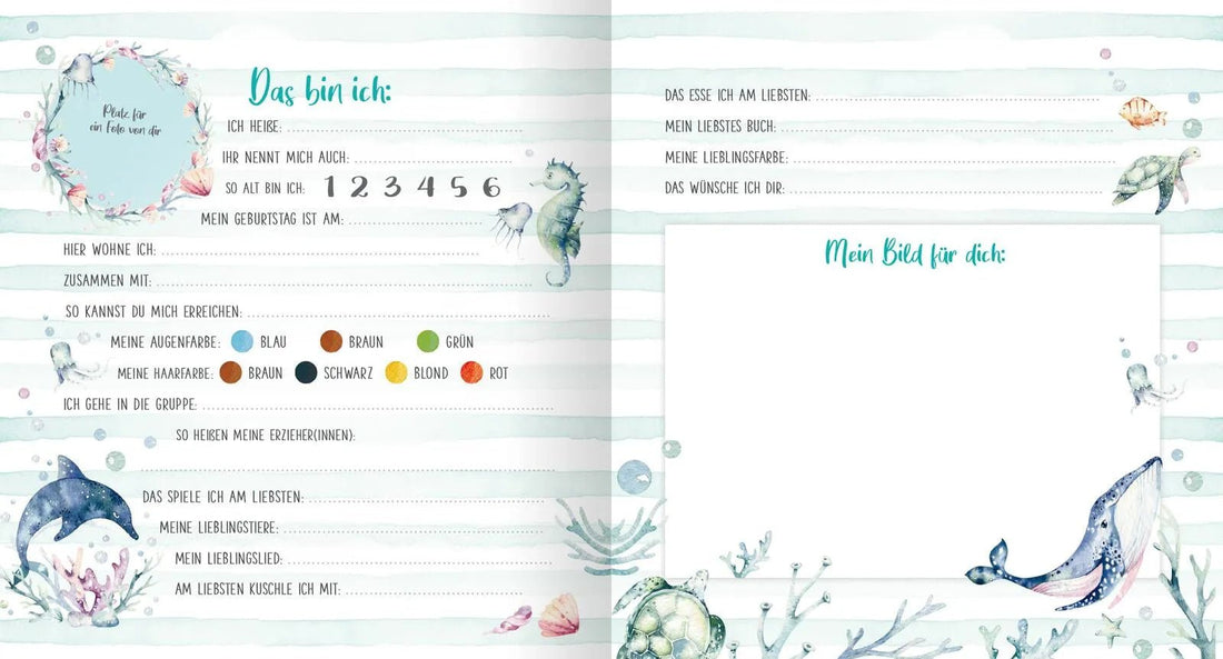 Meine ersten Freunde (Aquarell - Optik) - Siliblu Boutique &amp; Atelier