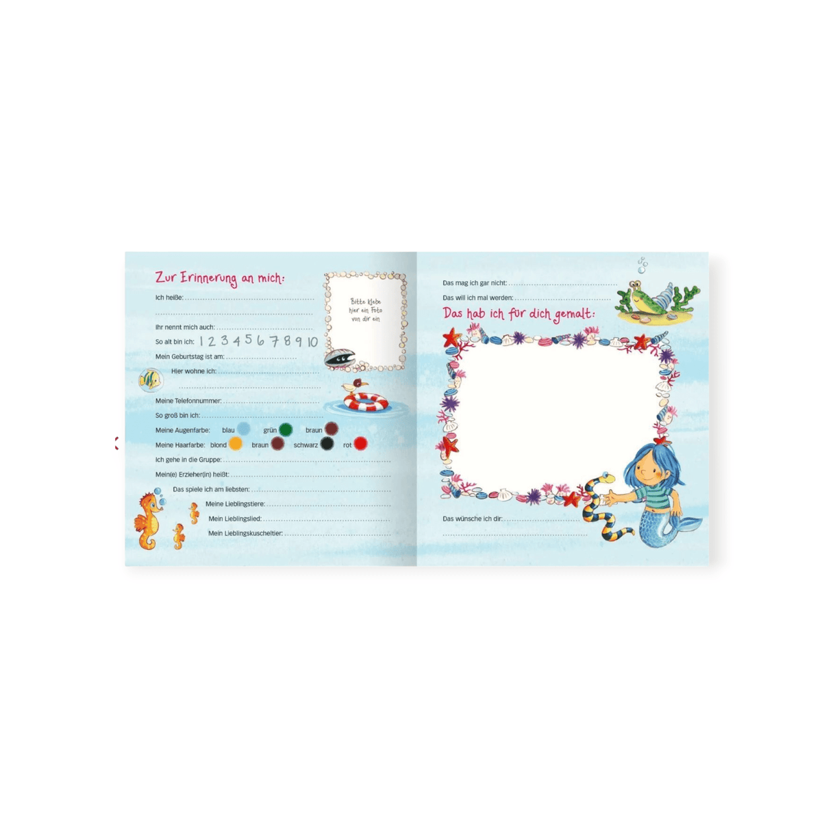Meine Kindergarten - Freunde "Meerjungfrau" - Siliblu Boutique &amp; Atelier