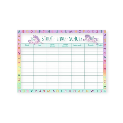 Meine superschlaue Einhorn Schulstart - Box (Einhorn - Paradies) - Siliblu Boutique &amp; Atelier