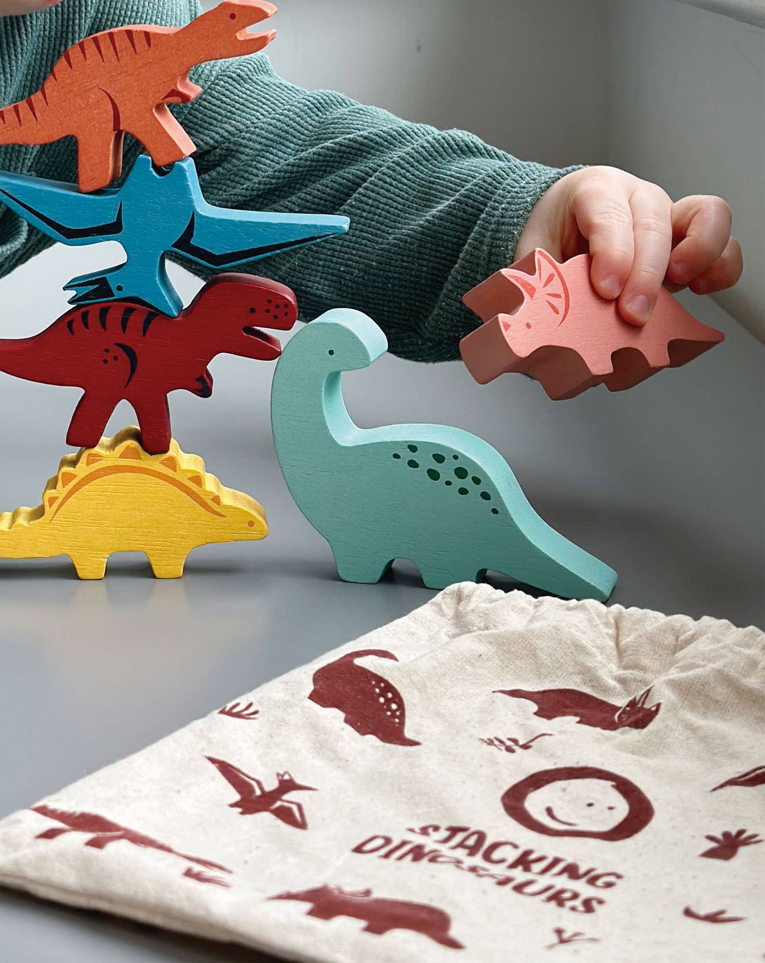 mentari fröhliche Stapeldinosaurier - Siliblu Boutique & Atelier