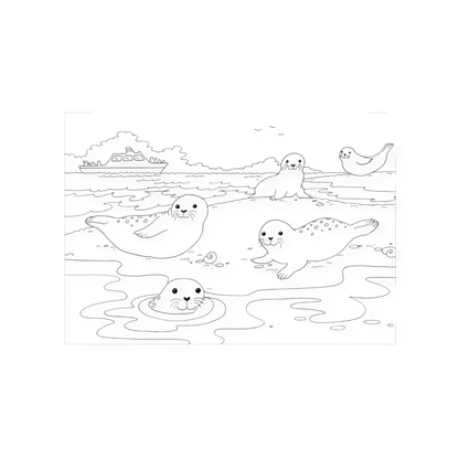Metallic - Sticker Malbuch. Am Meer - Siliblu Boutique &amp; Atelier