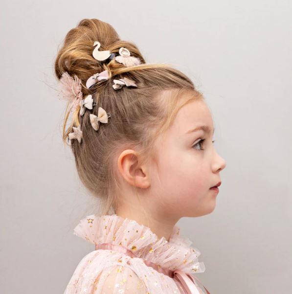 Mimi & Lula Mini Prima ballerina bow mini clips - Siliblu Boutique & Atelier