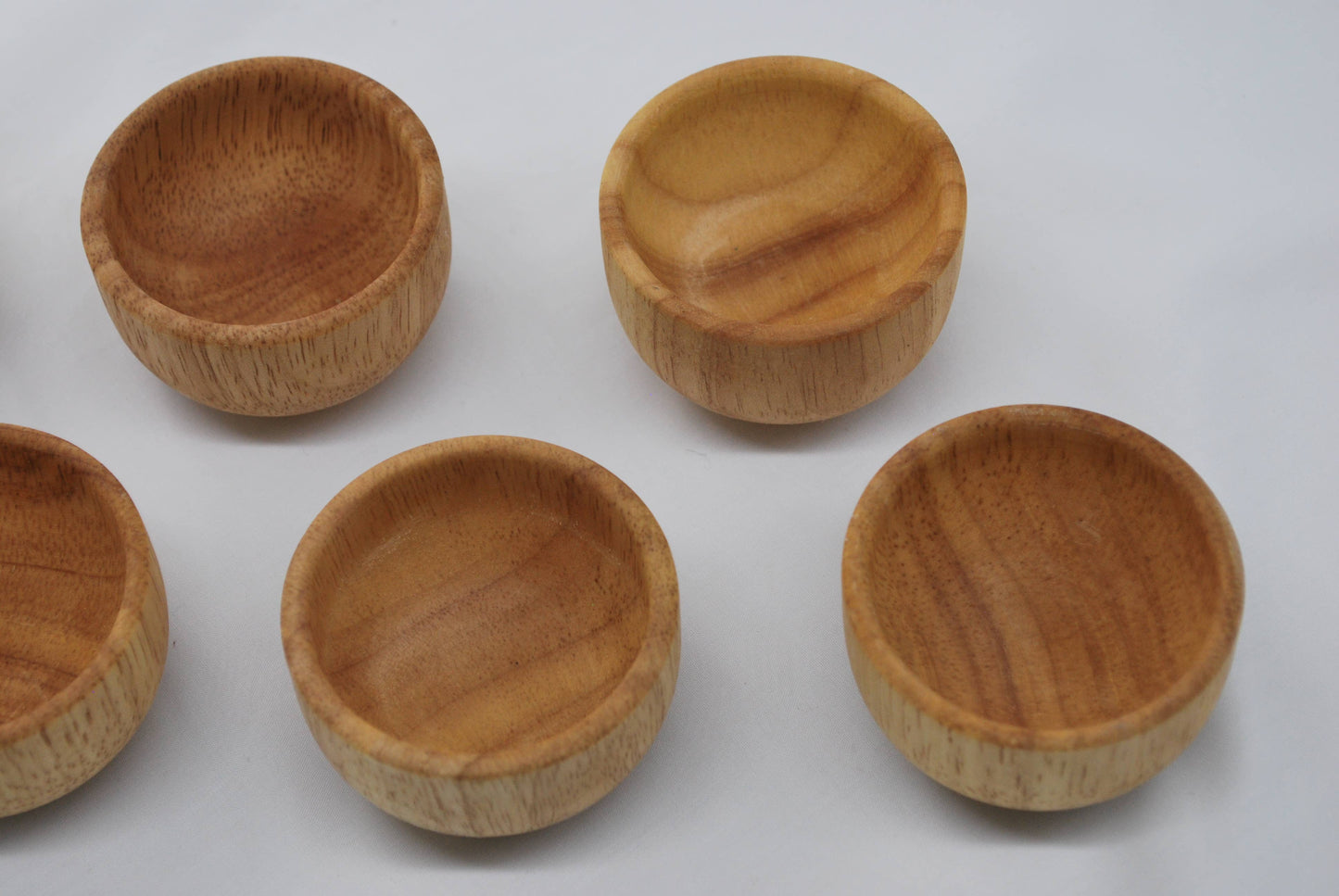 Mini Holzschalen - Set, 6 - teilig / Sensoryplay - Siliblu Boutique & Atelier