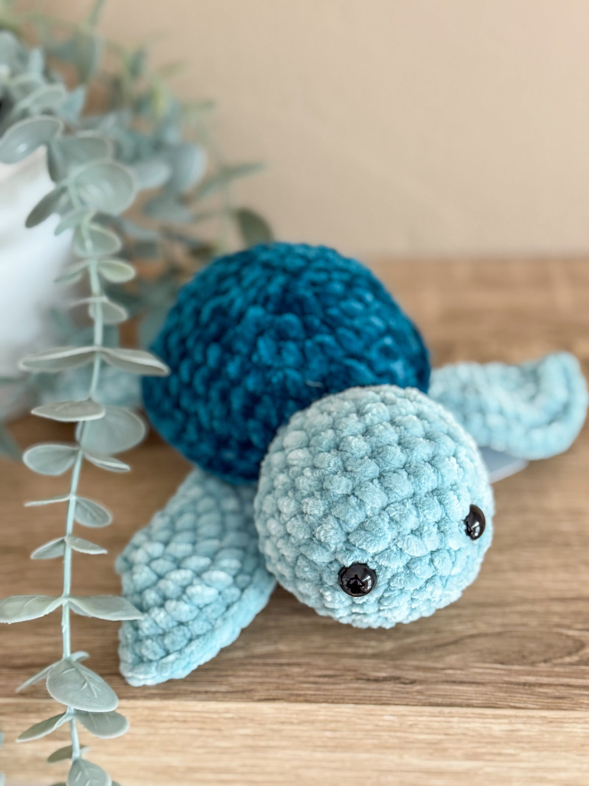 Momo kleine Schildkörte "Mint-Petrol" - Siliblu Boutique &amp; Atelier