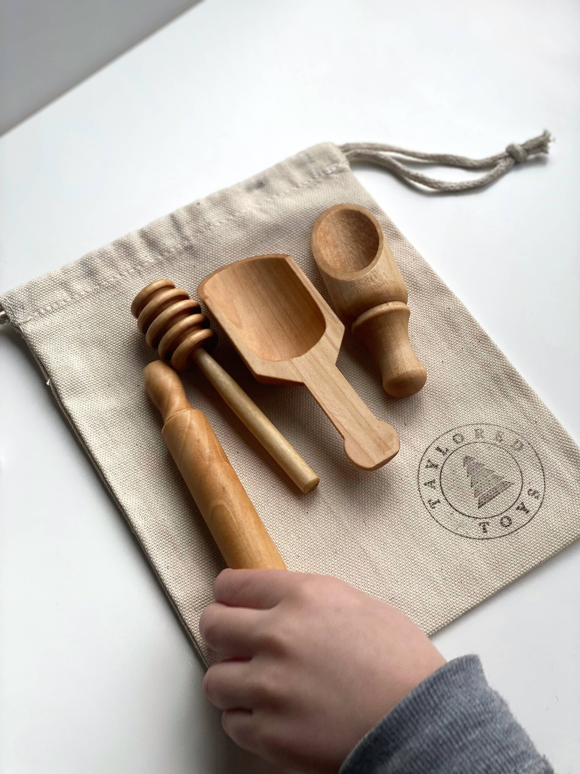 Montessori Mini - Werkzeugset aus Holz // Sensoryplay - Siliblu Boutique & Atelier