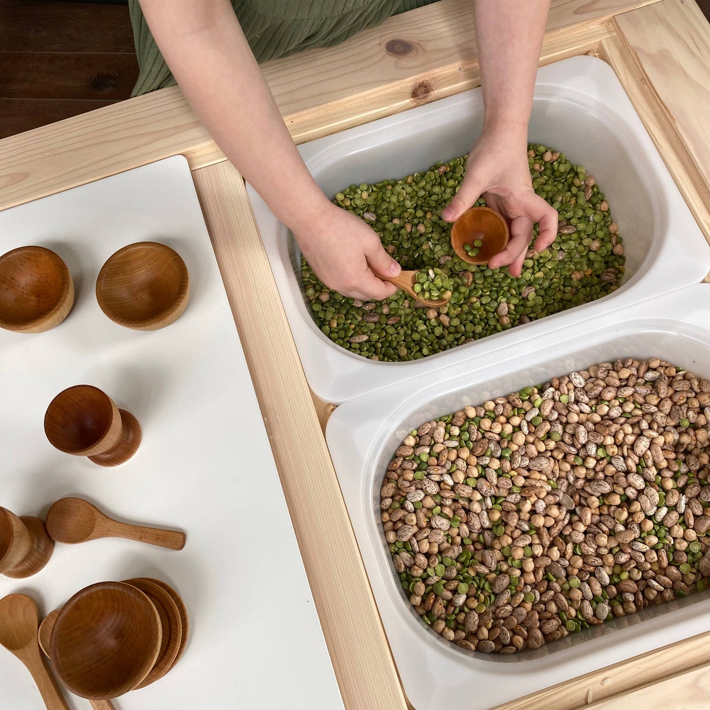 Montessori Waldorf Holz - Kinderservice für Rollenspiele // Sensoryplay - Siliblu Boutique & Atelier