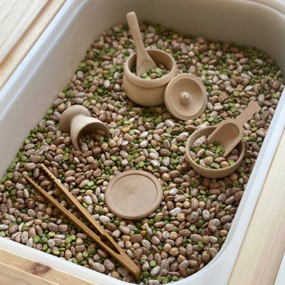 Montessori Waldorf Holz - Sinnesförder - Set mit Werkzeugen // Sensoryplay - Siliblu Boutique &amp; Atelier