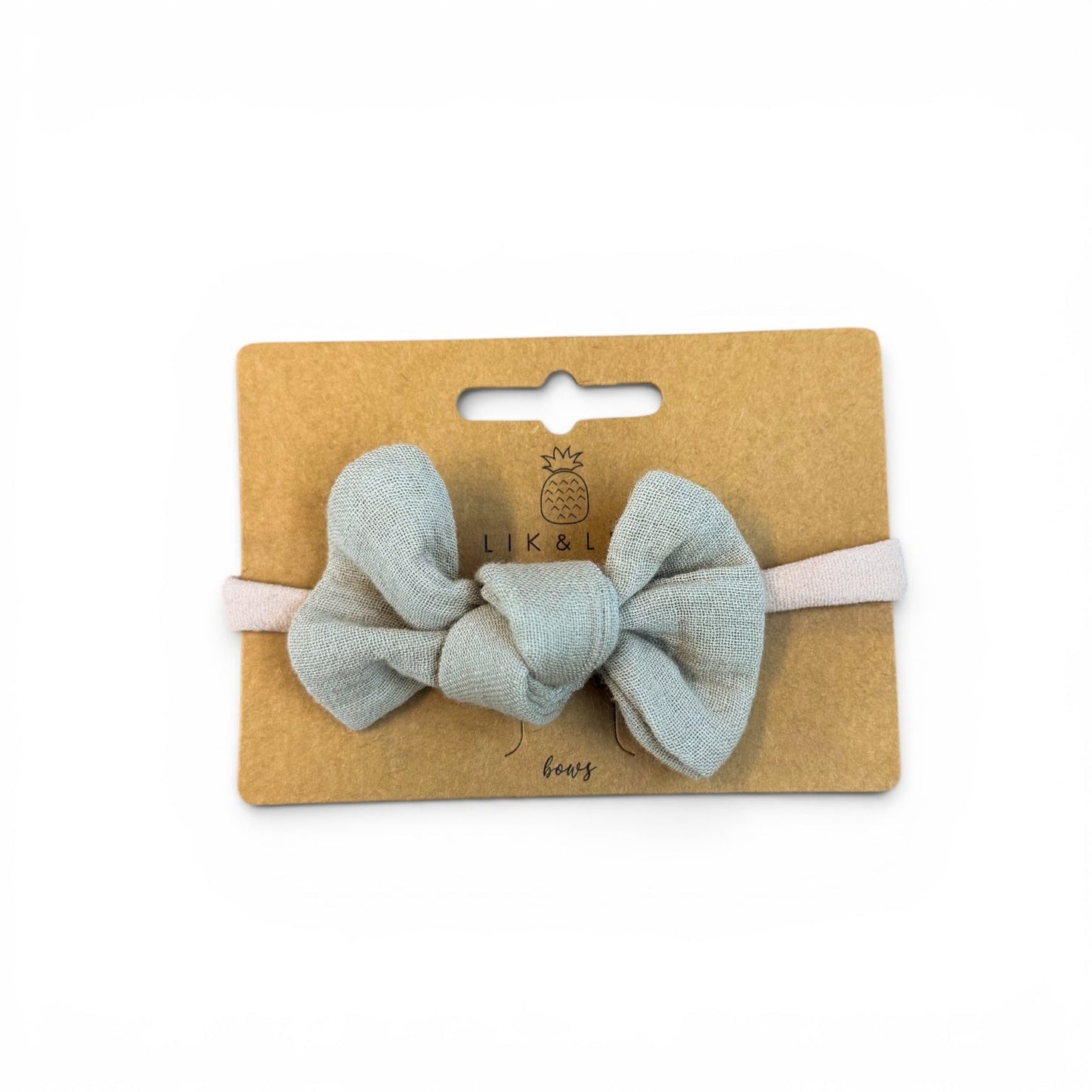 Musselin Bow Band "Beige" - Siliblu Boutique & Atelier