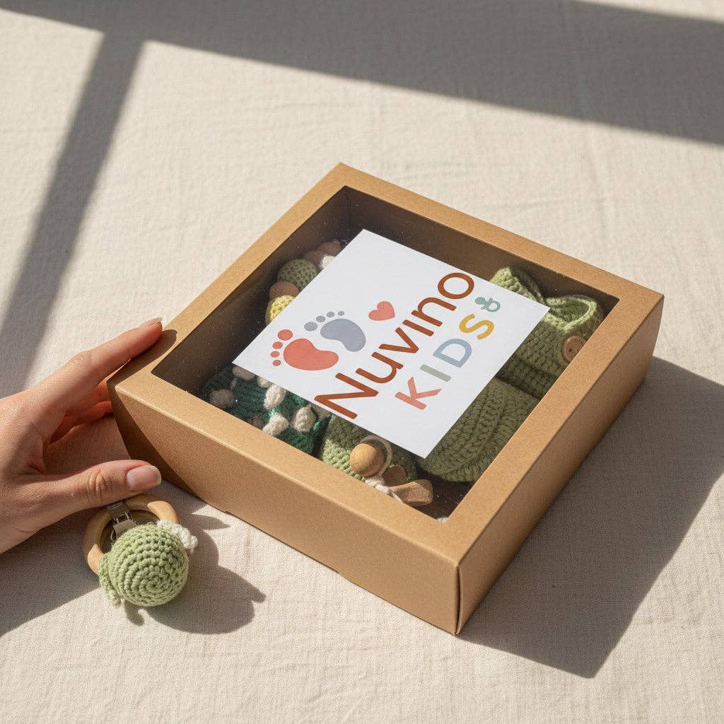 Nuvinokids 6-teiliges Baby-Geschenkset Dino - Siliblu Boutique &amp; Atelier