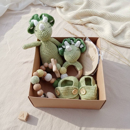 Nuvinokids 6-teiliges Baby-Geschenkset Dino - Siliblu Boutique &amp; Atelier