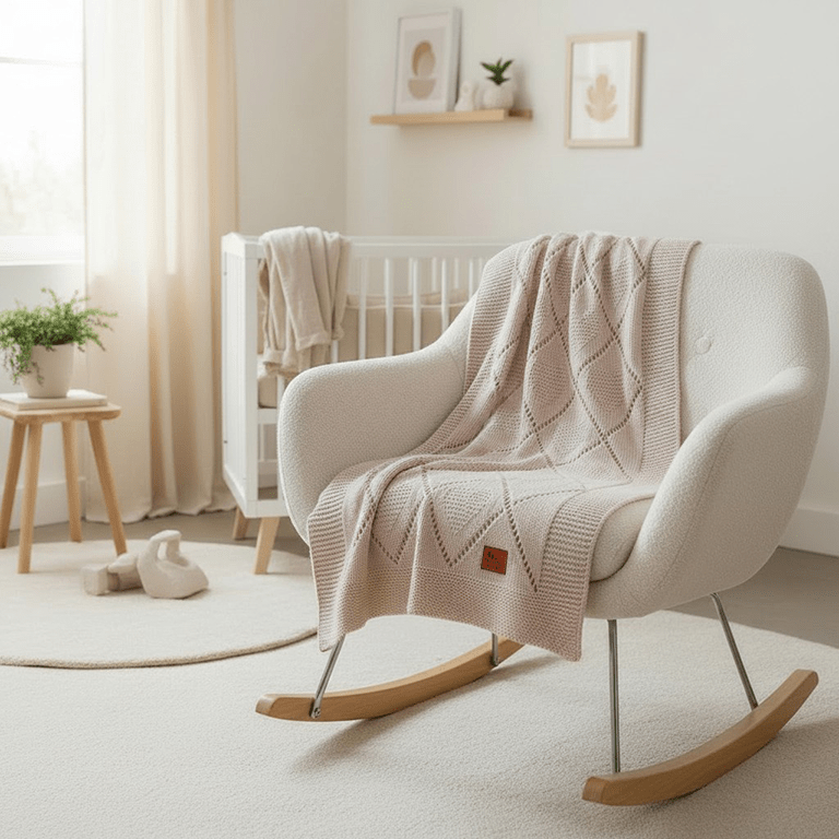 Nuvinokids Babydecke - Cremeherzen - Siliblu Boutique & Atelier