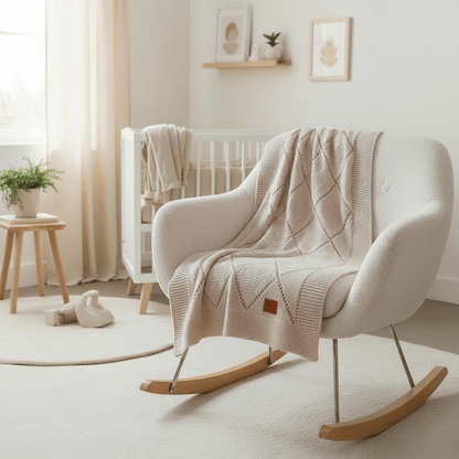 Nuvinokids Babydecke - Cremeherzen - Siliblu Boutique &amp; Atelier