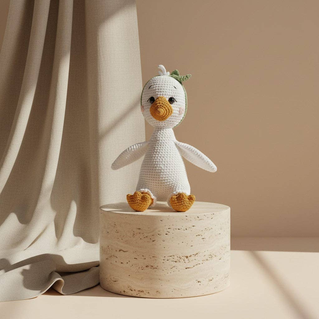 Nuvinokids® handgehäkeltes Gans-Kuscheltier - Siliblu Boutique & Atelier